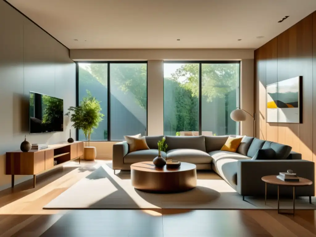 Ambiente sereno de descanso con iluminación natural suave
